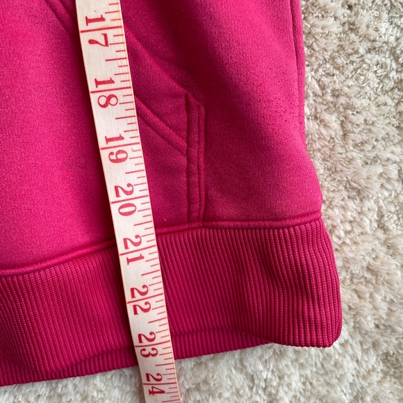 Under Armour Hoodie Womens Pink XS ColdGear Fleece Big Logo Semi-Fitted 1221640 - Picture 9 of 13
